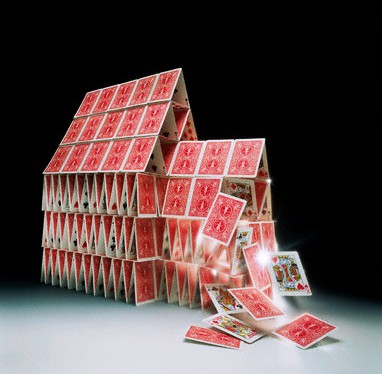 House Of Cards Falling Down 